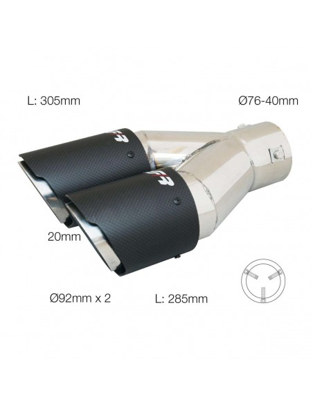 Cola de escape Simoni Racing TRX/CL (Lado izquierdo)