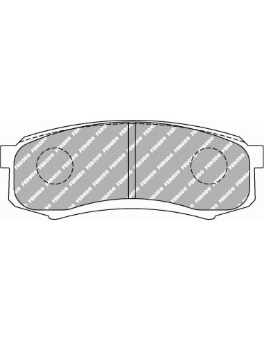Pastillas Ferodo Racing DS2500 Mitsubishi Montero/Pajero IV 07- traseras