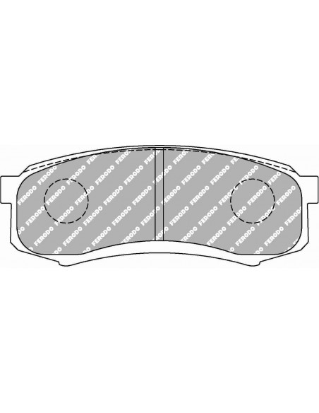 Pastillas Ferodo Racing DS2500 Mitsubishi Montero/Pajero IV 07- traseras