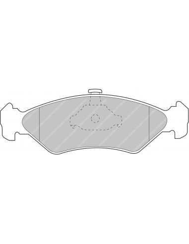 Pastillas Ferodo Racing DS2500 Ford Fiesta Mk3 delanteras (Tipo 1)
