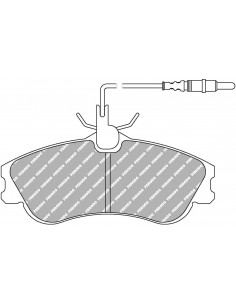 Pastillas Ferodo Racing DS2500 Citroen Xsara delanteras (Pinza TRW)(Tipo 1)