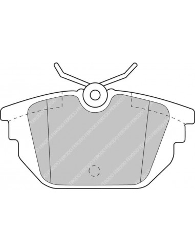 Pastillas Ferodo Racing DS2500 Lancia Delta traseras (Pinza TRW)(Tipo 2)