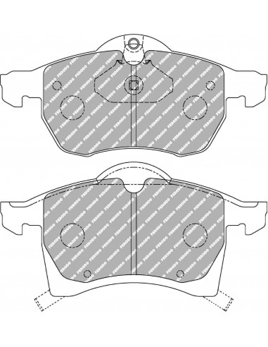 Pastillas Ferodo Racing DS2500 Opel Zafira A exc. OPC delanteras (Disco 280mm)