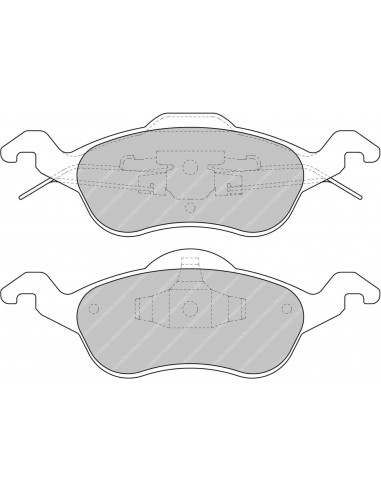 Pastillas Ferodo Racing DS2500 Ford Focus Mk1 exc. ST170/RS delanteras