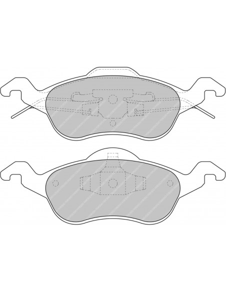 Pastillas Ferodo Racing DS2500 Ford Focus Mk1 exc. ST170/RS delanteras