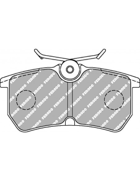 Pastillas Ferodo Racing DS2500 Ford Fiesta MK6 1.6 ST 13- traseras