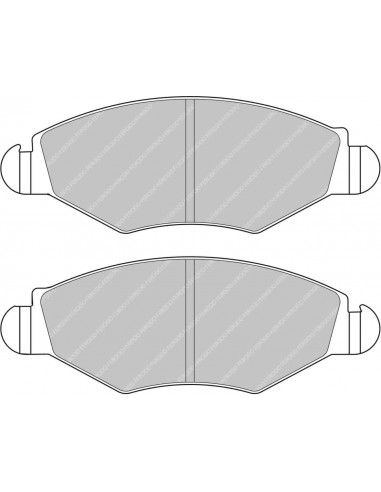Pastillas Ferodo Racing DS2500 Citroen Xsara delanteras (Pinza Bosch)(Tipo 1)