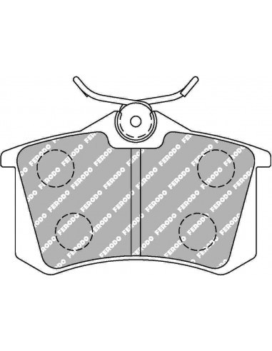 Pastillas Ferodo Racing DS1.11 Porsche Panamera 970 traseras (Tipo 1)