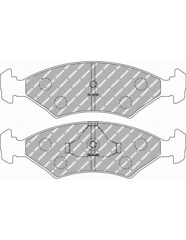 Pastillas Ferodo Racing DS2500 Ford Sierra delanteras (Sin ABS)