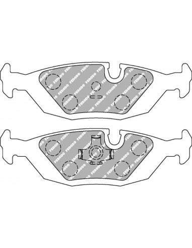 Pastillas Ferodo Racing DS2500 BMW Serie 5 E28 traseras