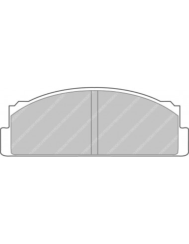 Pastillas Ferodo Racing DS2500 Fiat 132 delanteras (Pinza Bendix)