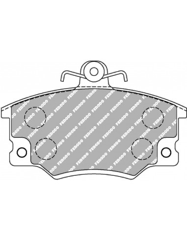 Pastillas Ferodo Racing DS2500 Lancia Dedra delanteras (Pinza TRW)(Con ABS)