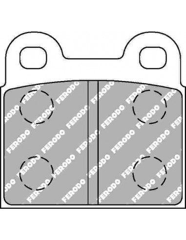 Pastillas Ferodo Racing DS2500 Porsche 911 2.0 65-69 traseras
