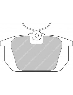 Pastillas Ferodo Racing DS2500 Lancia Delta traseras (Pinza TRW)(Tipo 1)
