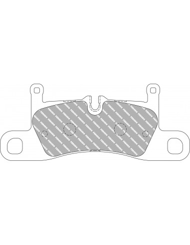 Pastillas Ferodo Racing DS2500 Porsche 718 Cayman 982 4.0 GTS traseras