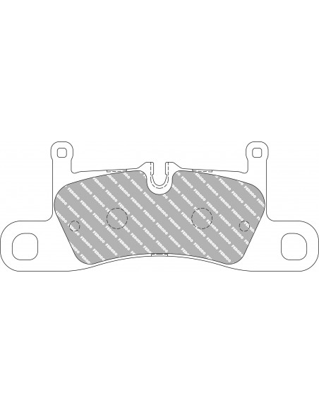 Pastillas Ferodo Racing DS2500 Porsche Cayenne 92A traseras