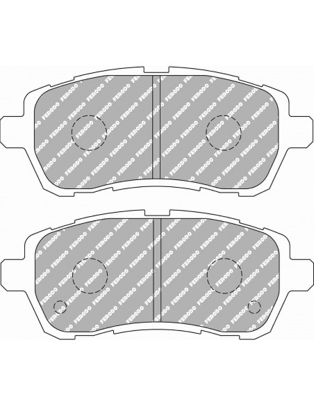 Pastillas Ferodo Racing DSUno Ford Fiesta MK6 08- exc. Ecoboost/ST delanteras