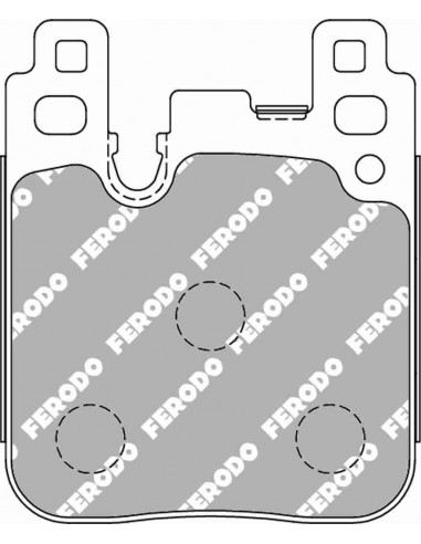 Pastillas Ferodo Racing DS1.11 BMW Serie 3 F30/F31/F34 traseras (Pinza Brembo)