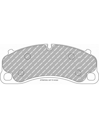 Pastillas Ferodo Racing DS1.11 Porsche Cayman 981 3.8 GT4 delanteras