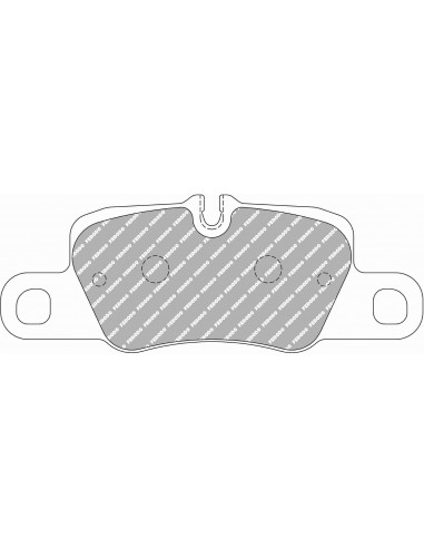 Pastillas Ferodo Racing DS2500 Porsche Cayenne 955 traseras (Tipo 2)
