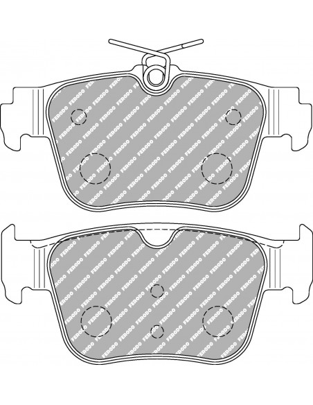 Pastillas Ferodo Racing DS2500 Skoda Octavia NX traseras (Tipo 2) Pastillas Ferodo Racing DS2500 Skoda Octavia NX traseras (Tipo 2)