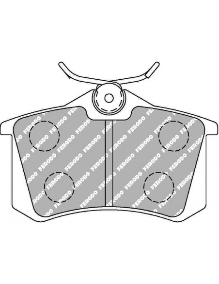 Pastillas Ferodo Racing DS3000 Volkswagen Vento traseras
