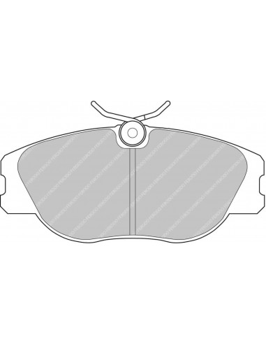 Pastillas Ferodo Racing DS2500 Lancia Delta 2.0 HPE/HF Integrale/2.0 i.e. delanteras (Pinza TRW)