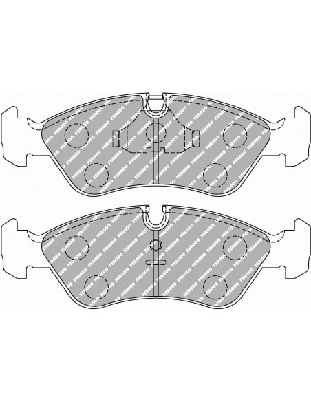Pastillas Ferodo Racing DS2500 Opel Kadett E delanteras (Pinza Ate)