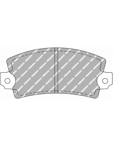 Pastillas Ferodo Racing DS2500 Fiat Ritmo delanteras (Pinza Bendix)(Tipo 1)