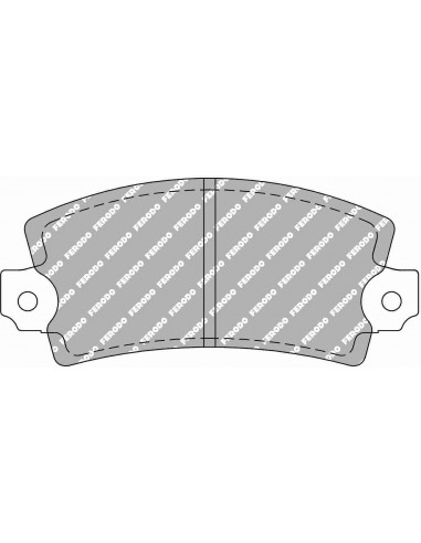 Pastillas Ferodo Racing DS2500 Renault 21 traseras (Pinza Bendix)