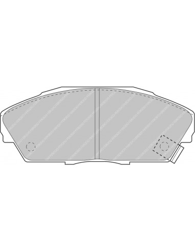 Pastillas Ferodo Racing DS2500 Honda Prelude III BA delanteras (Tipo 1)
