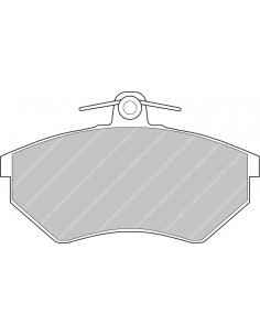 Pastillas Ferodo Racing DS3000 Audi Coupé B3 delanteras (Pinza TRW)(Tipo 2)