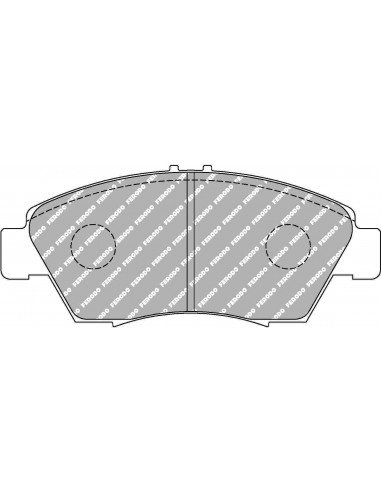 Pastillas Ferodo Racing DS3000 Audi Coupé B3 delanteras (Pinza Akebono)