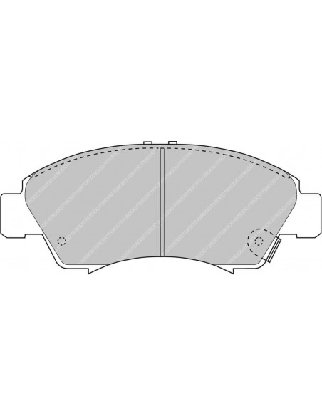Pastillas Ferodo Racing DS2500 Honda Civic EJ/EK delanteras (Tipo 2)