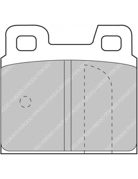 Pastillas Ferodo Racing DS2500 Porsche 914 1.7 VW-Porsche 4 traseras