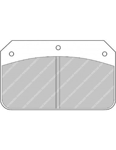 Pastillas Ferodo Racing DS3000 FRP502 Alcon/Wilwood
