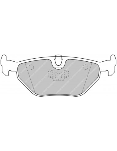 Pastillas Ferodo Racing DS Performance BMW Serie 5 E39 traseras (Tipo 1)