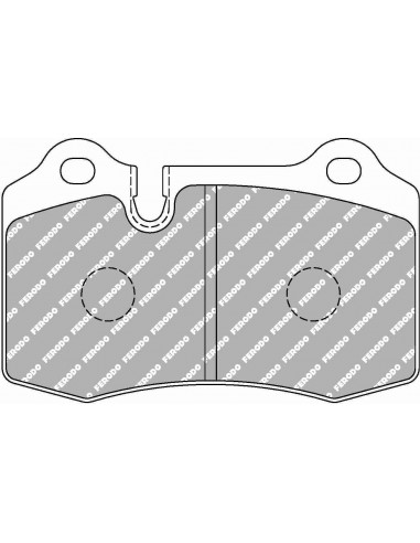 Pastillas Ferodo Racing DS Performance Ford Focus Mk1 RS delanteras (Pinza Brembo)