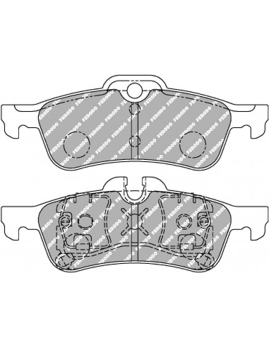 Pastillas Ferodo Racing DS Performance Honda Civic FK2 Type R traseras