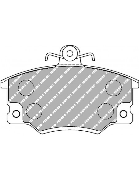 Pastillas Ferodo Racing DS Performance Lancia Delta delanteras (Pinza TRW)