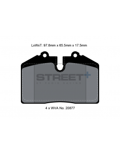 Pastillas Pagid Street+ Porsche 911 964 3.6 Carrera 2/4 delanteras/traseras