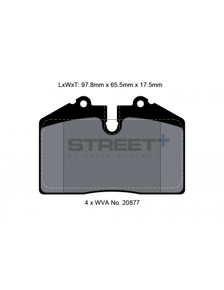Pastillas Pagid Street+ Porsche 911 964 3.6 Carrera 2/4 delanteras/traseras