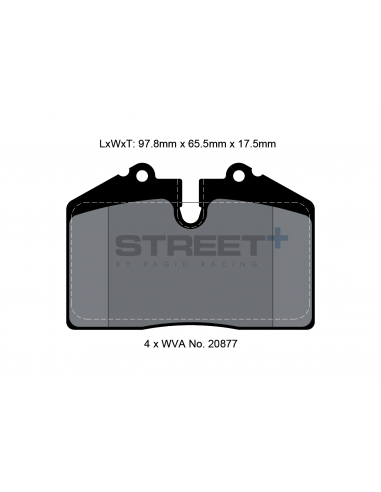 Pastillas Pagid Street+ Porsche 911 993 Carrera/Turbo traseras