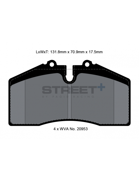 Pastillas Pagid Street+ Audi 80 Avant RS2 Turbo delanteras