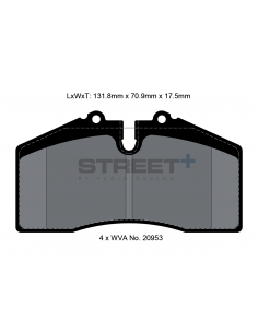 Pastillas Pagid Street+ Porsche 911 964 Turbo/Turbo S/Carrera RS delanteras