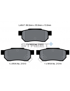 Pastillas Pagid Street+ Honda Civic EJ/EK/MB traseras