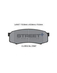 Pastillas Pagid Street+ Lexus GX460/470 traseras