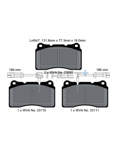 Pastillas Pagid Street+ Citroen C2 R2 Tarmac delanteras