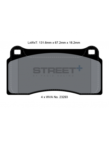 Pastillas Pagid Street+ BMW M2 F87 Competition traseras (Performance brakes)