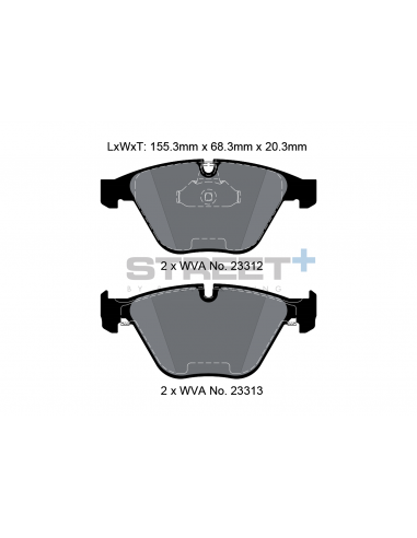 Pastillas Pagid Street+ BMW M3 E92 delanteras